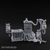 Pouch-Hung Plague-Doctor Apothecary Storage Set Miniature for Dungeons and Dragons, Pathfinder or other TTRPGs