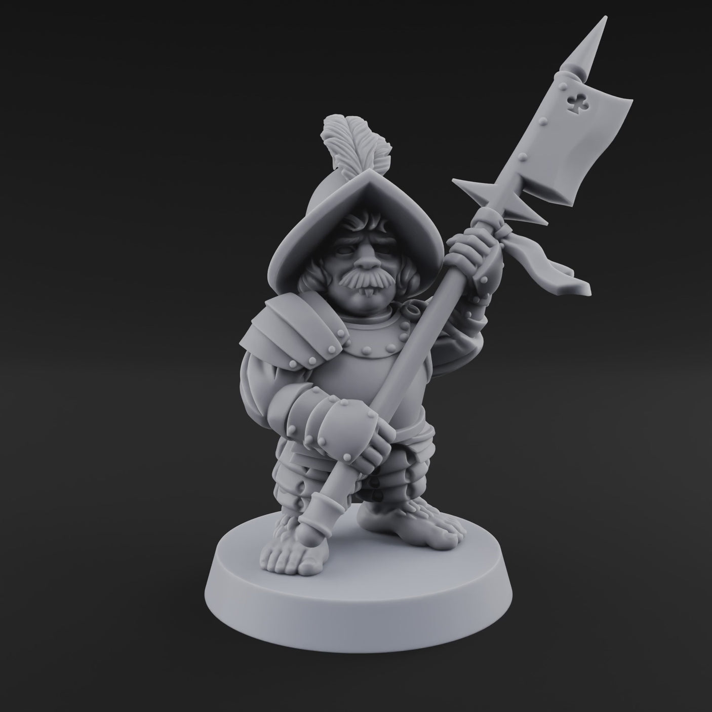 Feather Flourishing Halfling Halberdiers C