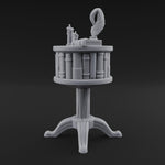 Feather-Crowned Pedestal Lectern