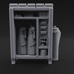 Formal-Dressed Mannequin Display Cabinet