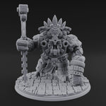Aztec Inspired Totem Crowned Golem Warlord