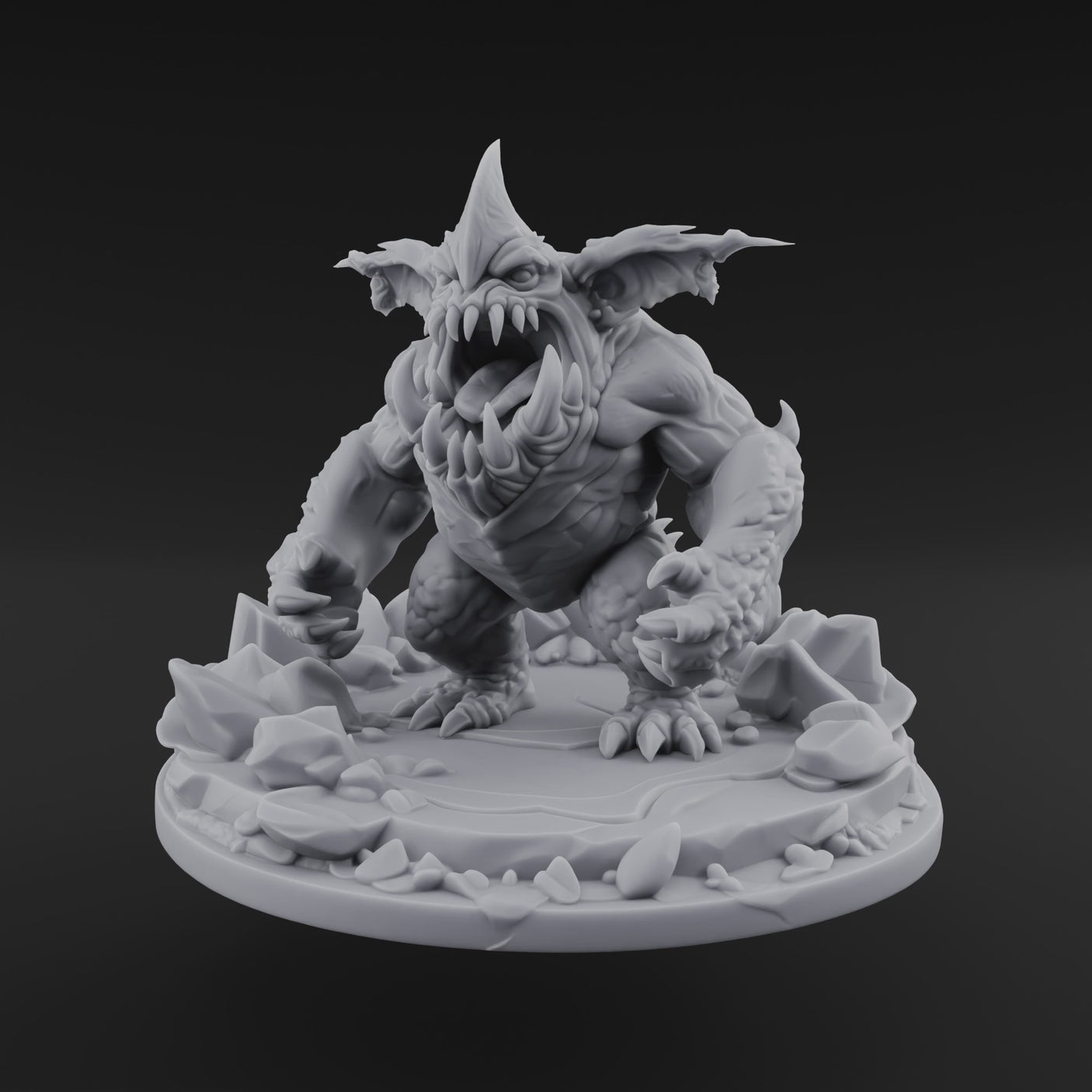 Mouth Wide Open Ice Imp