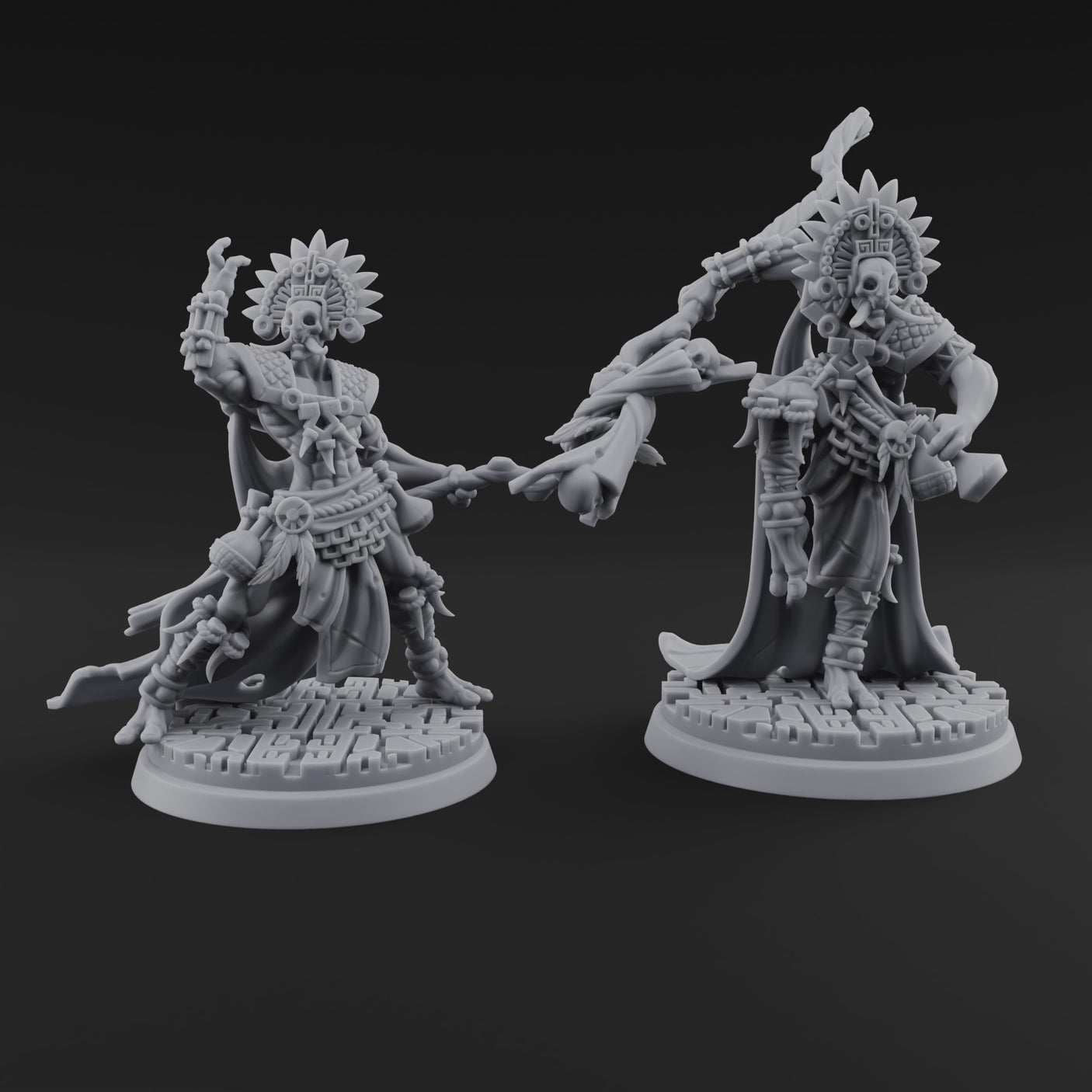 Aztec Inspired Feathered Incantation Hobgoblin Shaman