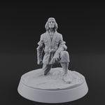 Kneeling In Contemplation Human Noble
