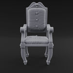 Wooden Button-Backed Chair