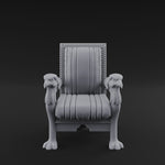 Lion-Headed Throne Chair