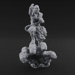 Fists Clenched Shouting Human Elemental Monk