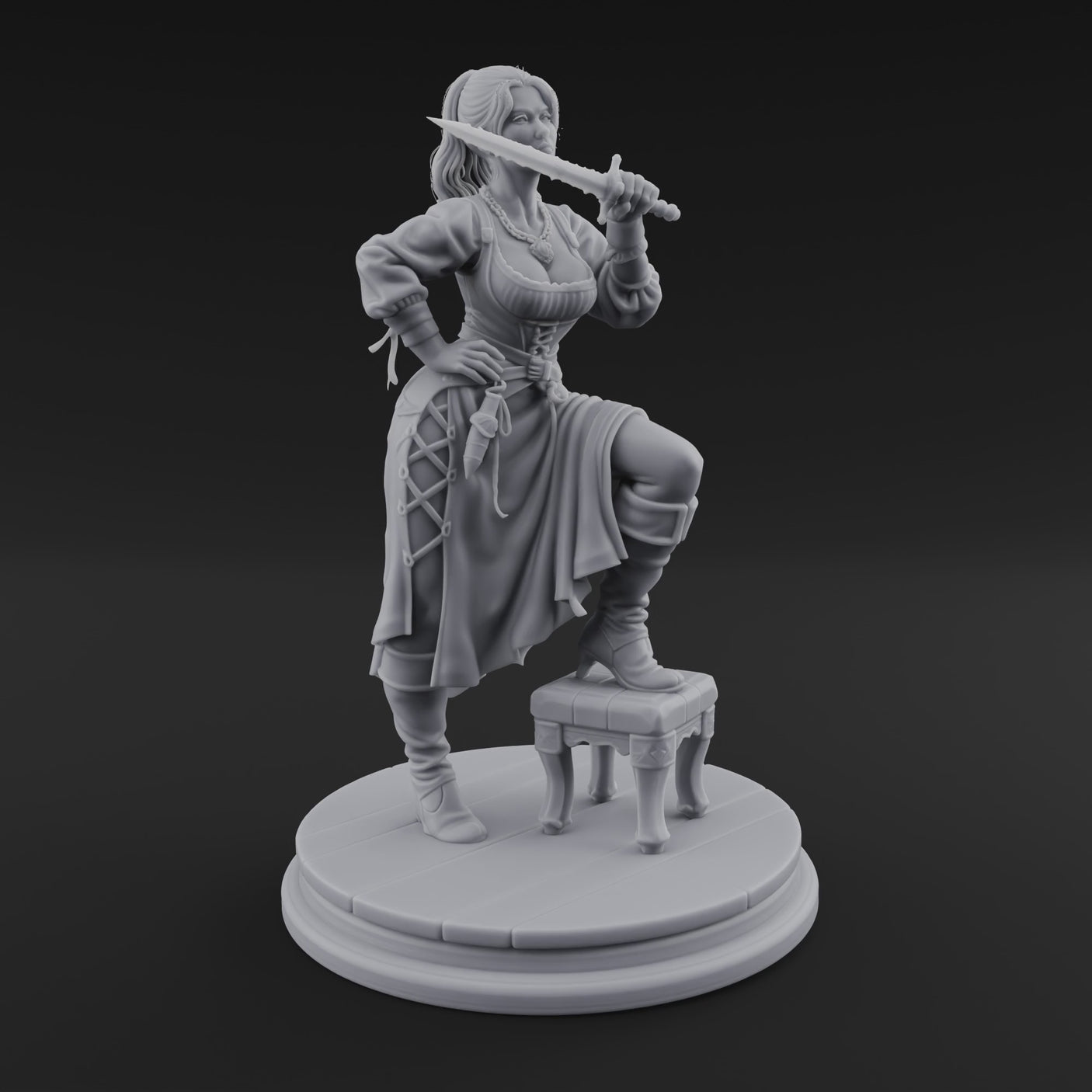 Sword Over Shoulder Human Viking