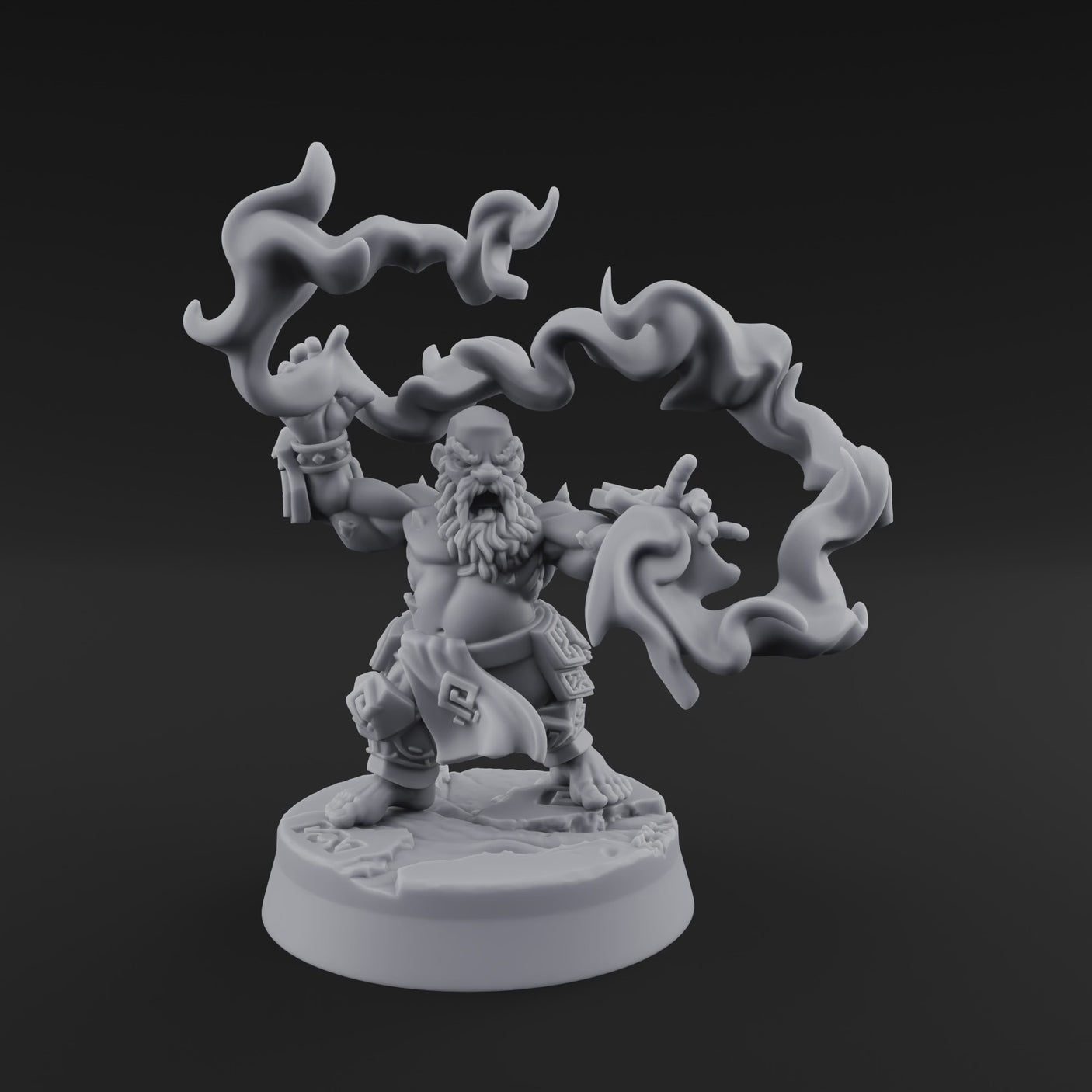 Flames Towering Skyward Dwarf Fire Casters D