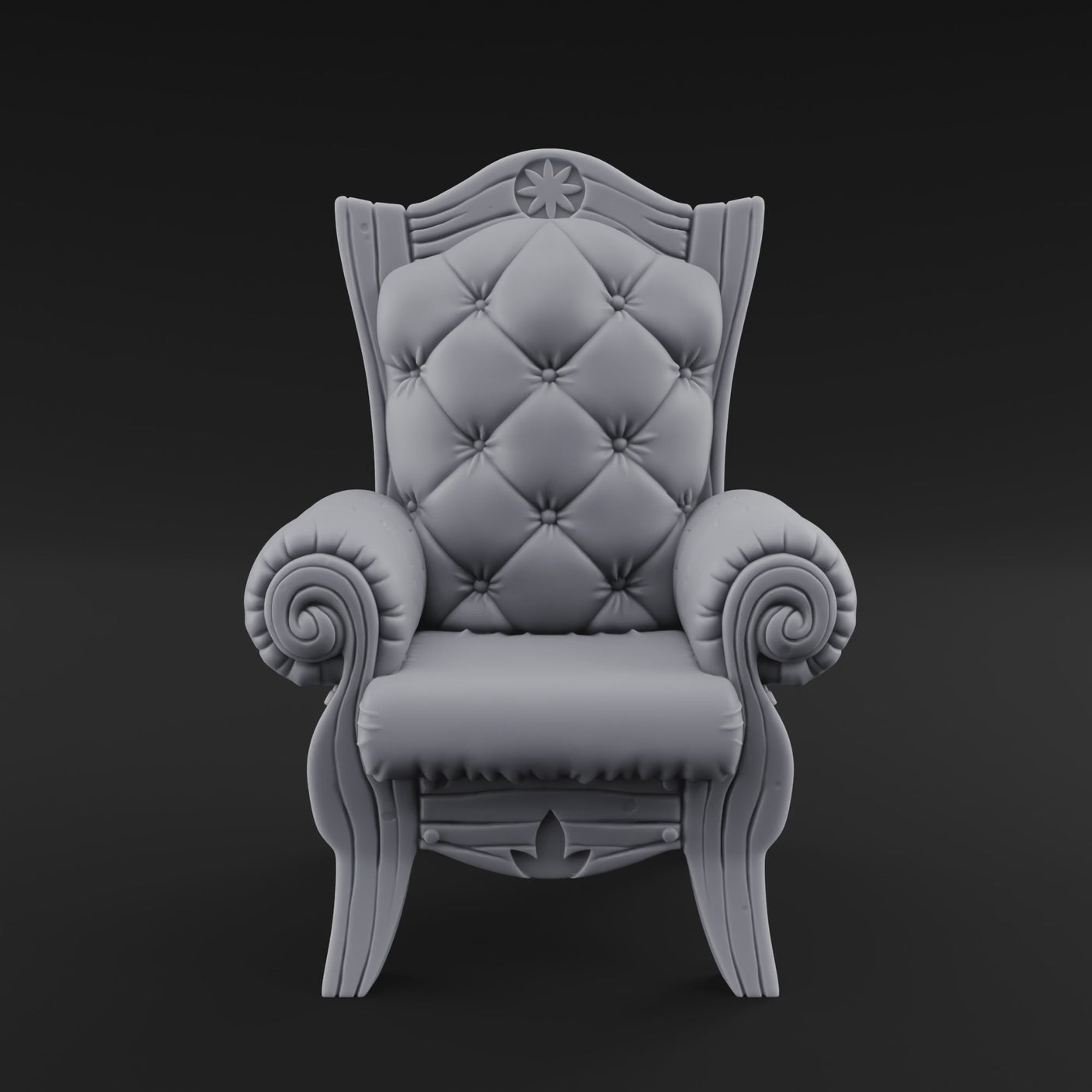 Tufted-Throne Noble's Chair