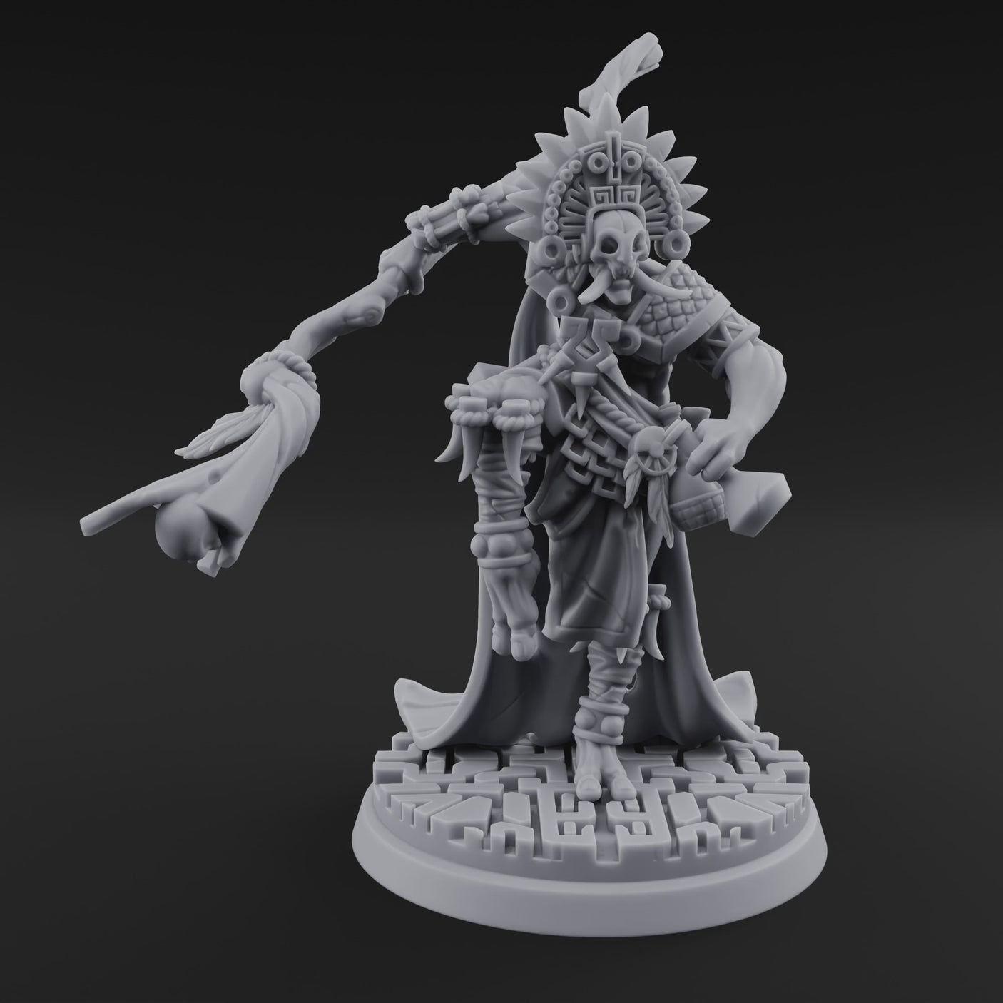 Aztec Inspired Feathered Incantation Hobgoblin Shaman B