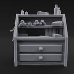 Supply-Stocked Merchant's Shelf Cabinet