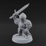 Swinging Low Halfling Greatsword Unit E