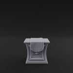 Cloth-Draped Dressing Table