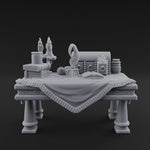 Cluttered Alchemist Desk A