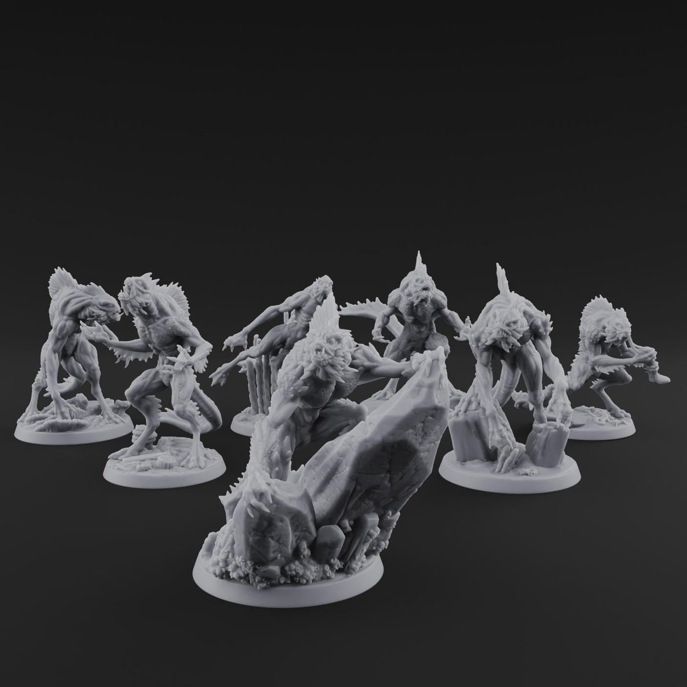 Arms Splayed Howling Deep One Brutes