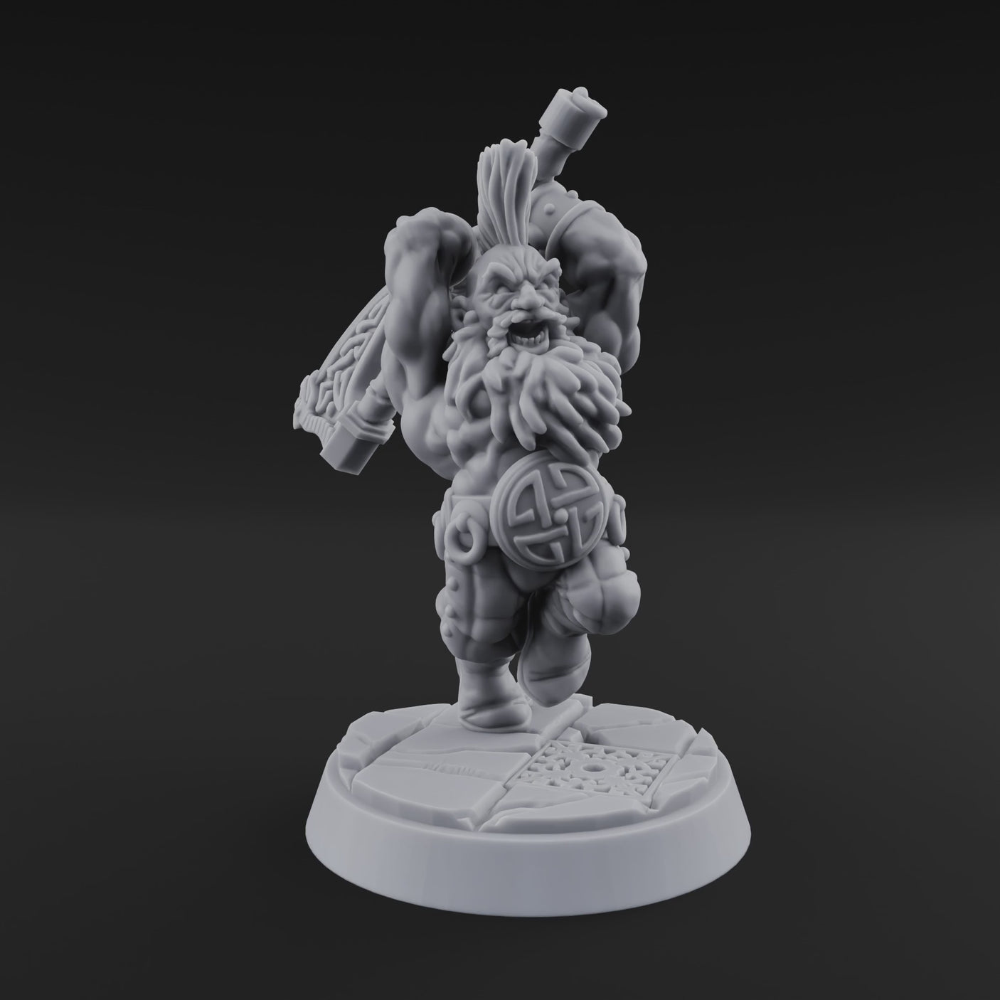 Fist Clenching Fury Dwarf Berserker