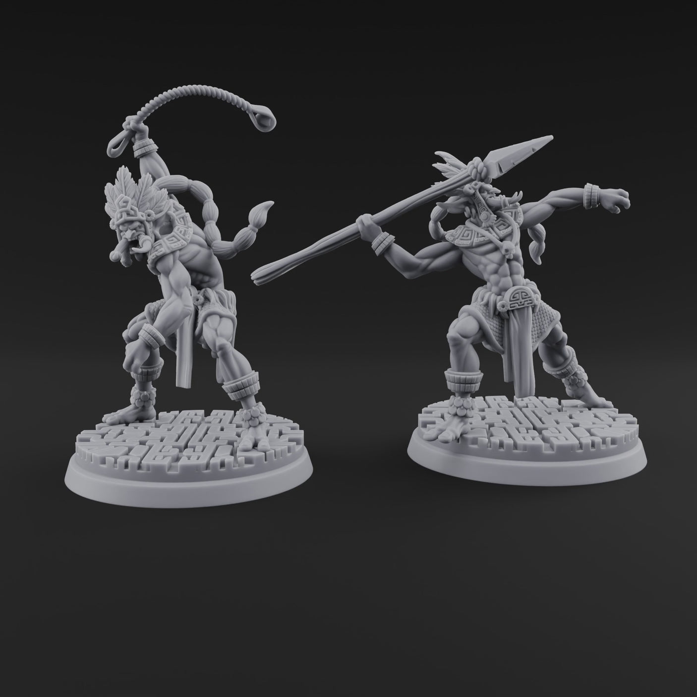 Aztec Inspired Spear Hobgoblin Warrior