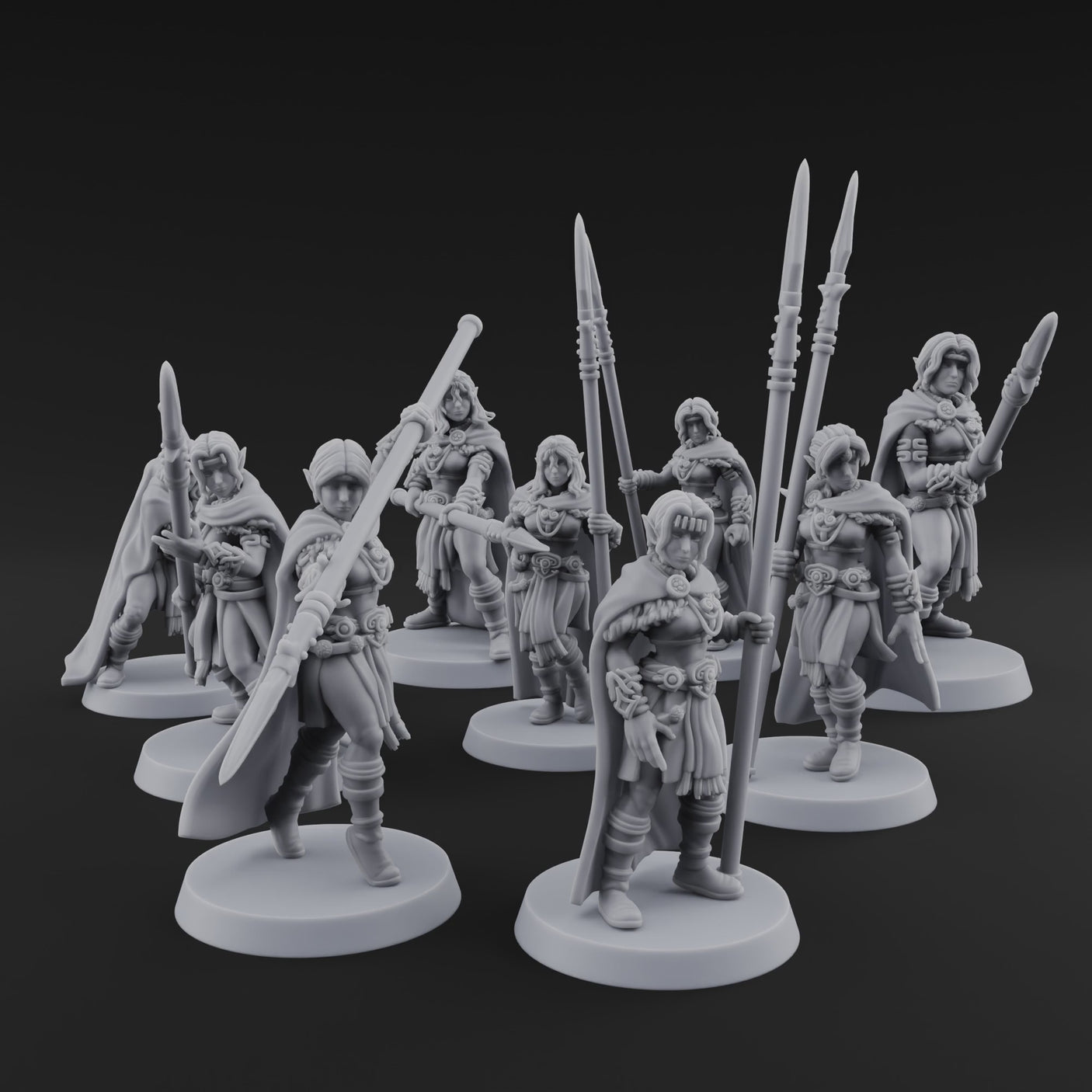 Spear Warden Elf Warriors