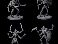 Four Roaming Skeletal Hulks