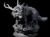 Arching Fae Wood Wolf