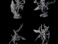 Four Chitinous Psionic Seers