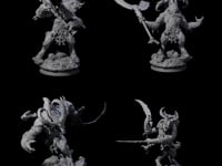 Four Moon Workshipping Minotaurs