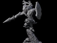 Diving Wood Elf Barbarian