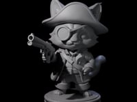 Cute Pirate Kitty I