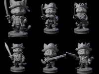 The Cute Pirate Kitty Crew