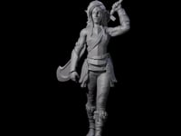 Slender Elf Barbarian