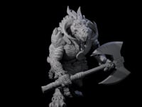 Stocky Dragonborn Barbarian