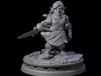 Confident Halfling Fighter