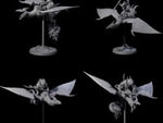 Four Boiling Lizardfolk Pteranodon Riders