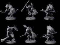 Six Spiky Lizardfolk