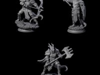 Three Fighting Dragonborn Dragonguard