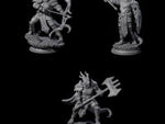 Three Fighting Dragonborn Dragonguard