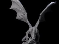 Unfurled Silver Dragon