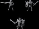 Three Spiky Skeleton Warriors