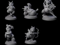 Five Mischievous Satyrs