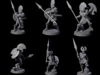 Six Greek Inspired Spear Hoplites