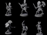 Six Greek Inspired Sword Hoplites