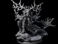Crouching Dark Elf Master Druid