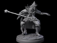Leaping Dark Elf Underdark Guardian C