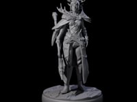 Leaping Dark Elf Underdark Guardian D