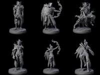 Six Roaming Dark Elf Rangers