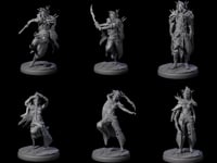 Six Cloaked Dark Elf Assassins