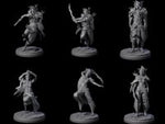 Six Cloaked Dark Elf Assassins