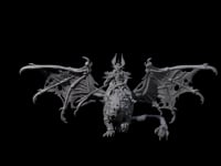 Swooping Dark Elf Manticore Rider B