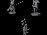 Three Dark Elf Trumpteers